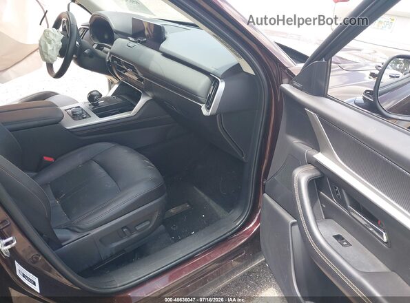 JM3KKCHD6S1209548 2025 MAZDA CX-90 Purple Widok wnętrza z przodu