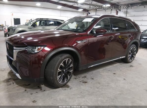 JM3KKDHA2R1147264 2024 MAZDA CX-90 PHEV Maroon Przód lewy