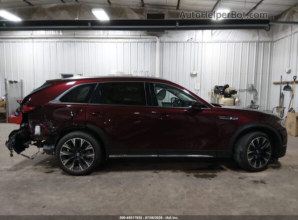 JM3KKDHA2R1147264 2024 MAZDA CX-90 PHEV Maroon Widok wnętrza 360 stopni