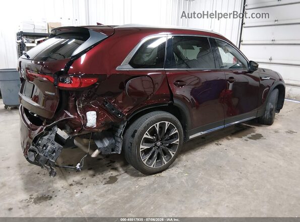 JM3KKDHA2R1147264 2024 MAZDA CX-90 PHEV Maroon Tył prawy
