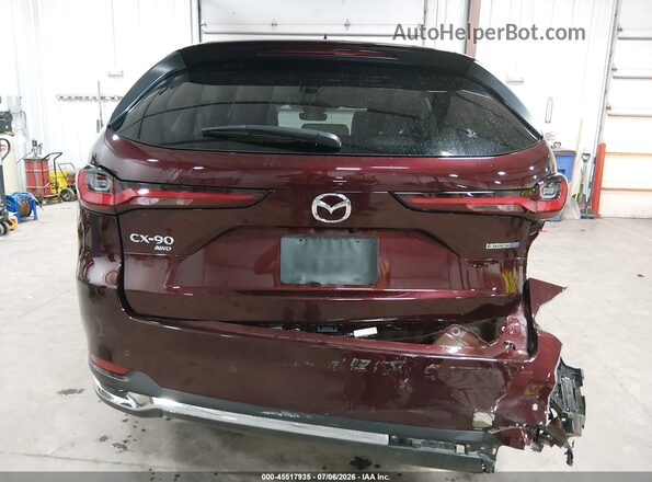 JM3KKDHA2R1147264 2024 MAZDA CX-90 PHEV Maroon 