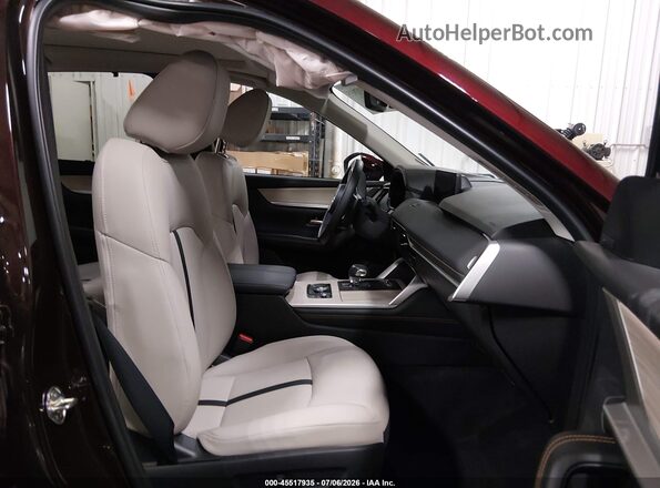 JM3KKDHA2R1147264 2024 MAZDA CX-90 PHEV Maroon Widok wnętrza z przodu
