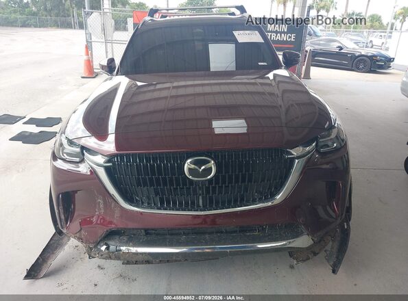 JM3KKDHAXR1150624 2024 MAZDA CX-90 PHEV Burgundy Vista del salpicadero