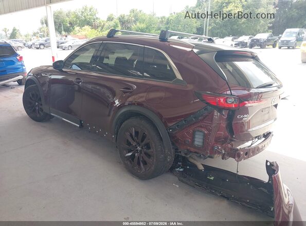 JM3KKDHAXR1150624 2024 MAZDA CX-90 PHEV Burgundy Trasero izquierdo