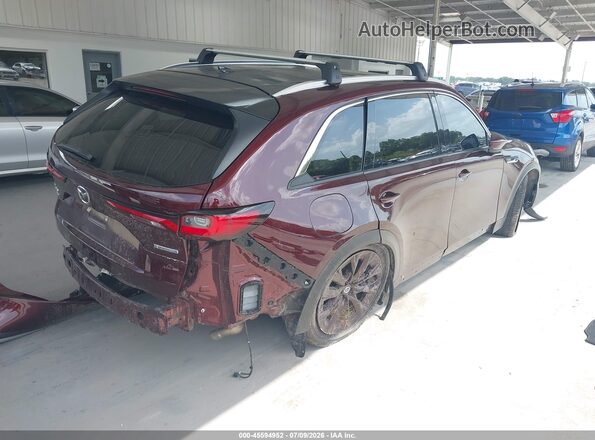 JM3KKDHAXR1150624 2024 MAZDA CX-90 PHEV Burgundy Trasero derecho