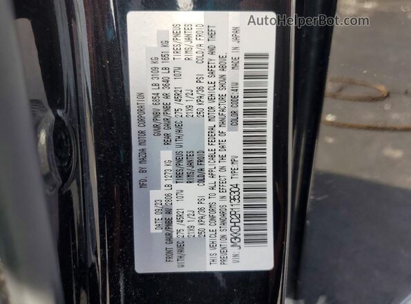 JM3KKDHD2R1135304 2024 MAZDA CX-90 Черный Вид наклейки с VIN-кодом