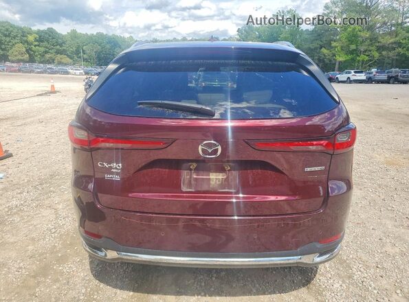 JM3KKDHD3R1121122 2024 MAZDA CX-90 Burgundy Вид ззаду