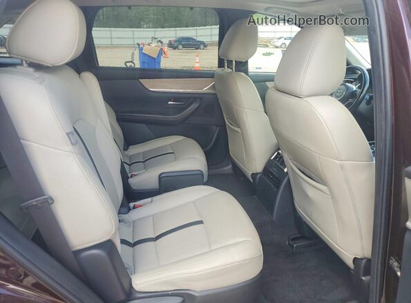JM3KKDHD3R1121122 2024 MAZDA CX-90 Burgundy Вид задніх сидінь
