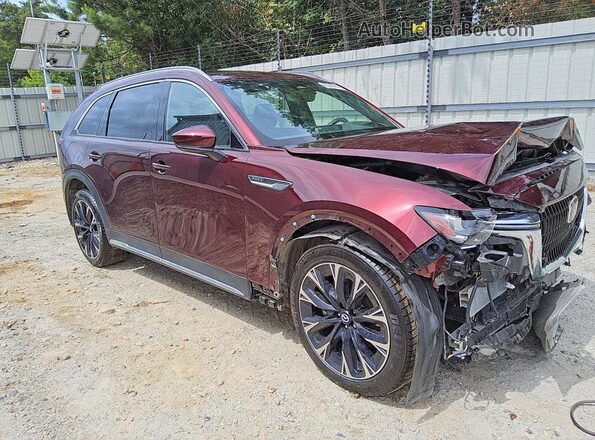 JM3KKEHA1R1157340 2024 MAZDA CX-90 Burgundy Передня права чверть