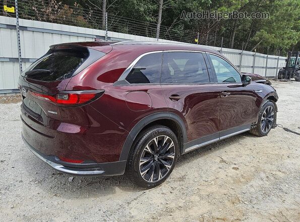 JM3KKEHA1R1157340 2024 MAZDA CX-90 Burgundy Задня права чверть
