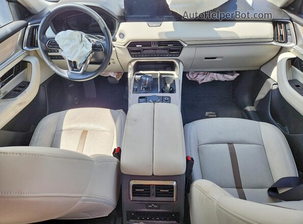 JM3KKEHA2R1159985 2024 MAZDA CX-90 White წინა პანელის ხედი