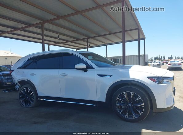 JM3KKEHA8R1144620 2024 MAZDA CX-90 PHEV White სალონის 360-გრადუსიანი ხედი