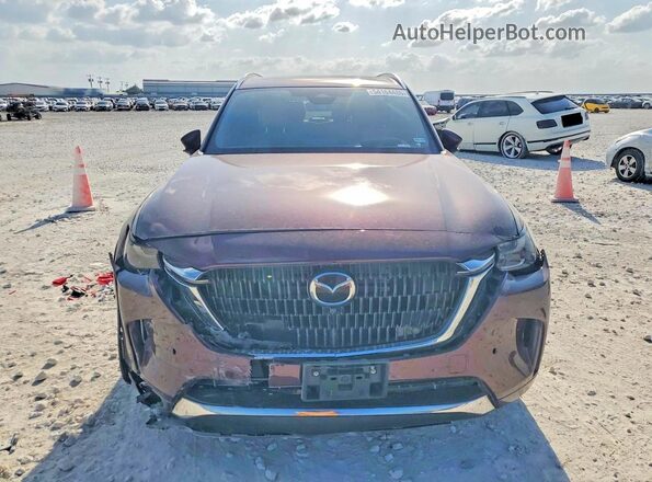 JM3KKEHC8R1187825 2024 MAZDA CX-90 Burgundy Դիմացի տեսք