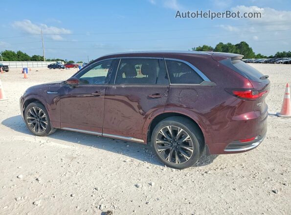 JM3KKEHC8R1187825 2024 MAZDA CX-90 Burgundy Հետևի ձախ
