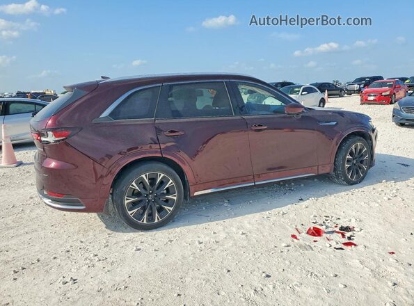 JM3KKEHC8R1187825 2024 MAZDA CX-90 Burgundy Հետևի աջ
