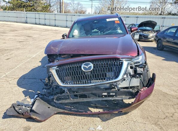 JM3KKEHCXR1166362 2024 MAZDA CX-90 Maroon წინა ხედი