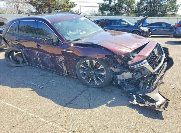 JM3KKEHCXR1166362 2024 MAZDA CX-90 Maroon წინა მარჯვენა