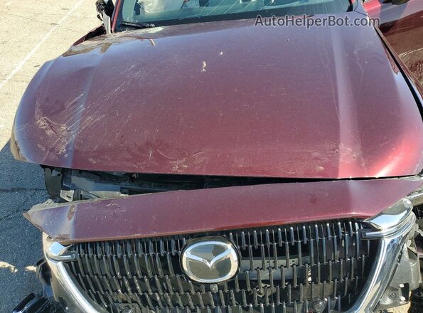 JM3KKEHCXR1166362 2024 MAZDA CX-90 Maroon ძრავის განყოფილების ხედი