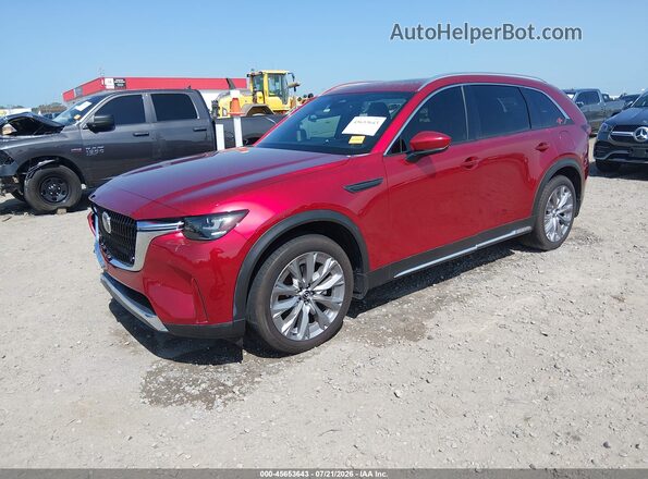 JM3KKEHD1R1173094 2024 MAZDA CX-90 Красный Передняя левая четверть