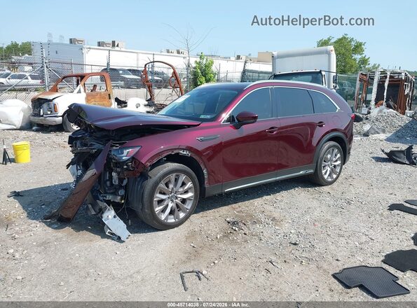JM3KKEHD4R1126223 2024 MAZDA CX-90 Burgundy Vista tres cuartos delantera izquierda