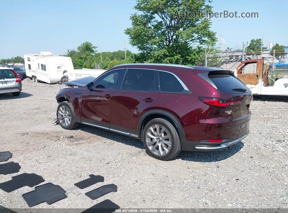 JM3KKEHD4R1126223 2024 MAZDA CX-90 Burgundy Trasero izquierdo