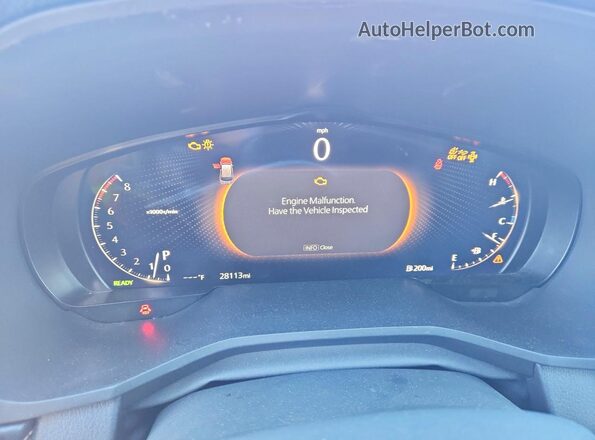 JM3KKEHD5S1227650 2025 MAZDA CX-90 Red Вид щитка приладів