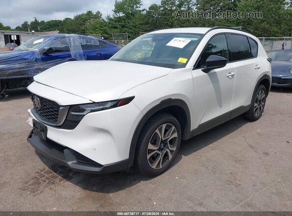 JM3KMCHA8T0111144 2026 MAZDA CX-5 White წინა მარცხენა ხედი სამი მეოთხედიდან
