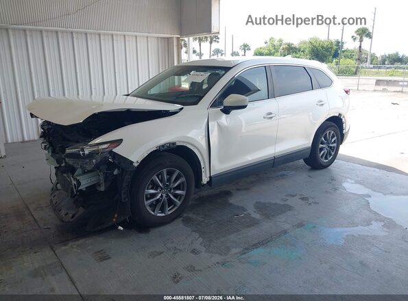 JM3TCABYXL0414640 2020 MAZDA CX-9 White წინა მარცხენა ხედი სამი მეოთხედიდან