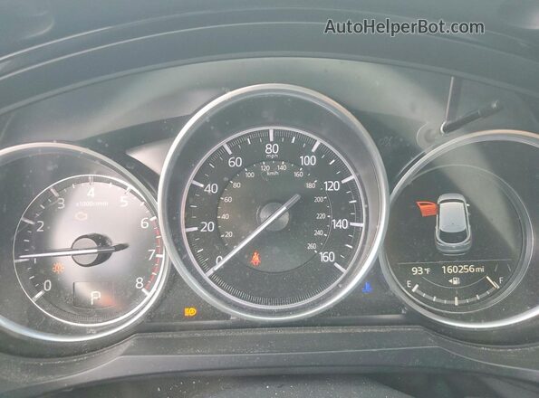 JM3TCABYXM0511712 2021 MAZDA CX-9 Black Instrument cluster view