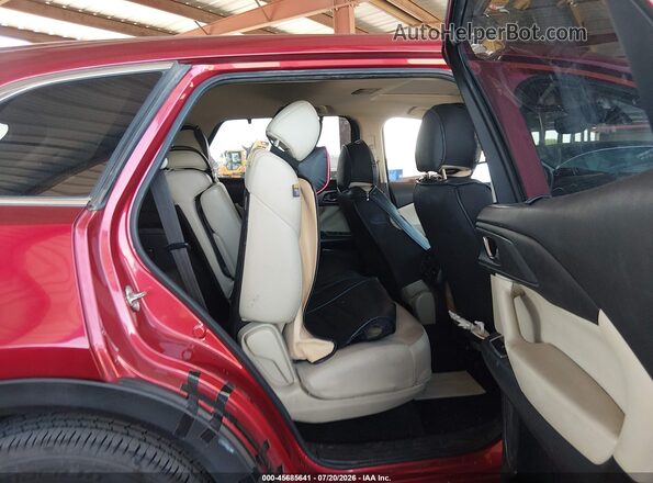 JM3TCACY0J0205757 2018 MAZDA CX-9 Red VIN კოდის სტიკერის ხედი