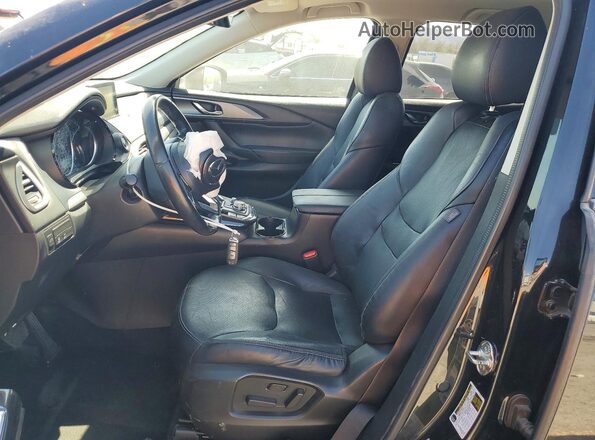 JM3TCACY0K0314480 2019 MAZDA CX-9 Black Widok wnętrza z przodu