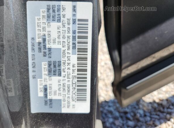 JM3TCACY4K0307158 2019 MAZDA CX-9 Gray Панорамний вид салону 360°