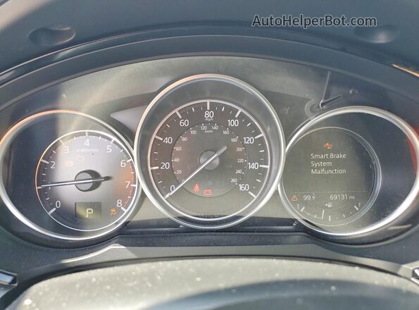 JM3TCACY4L0402840 2020 MAZDA CX-9 White Instrument cluster view