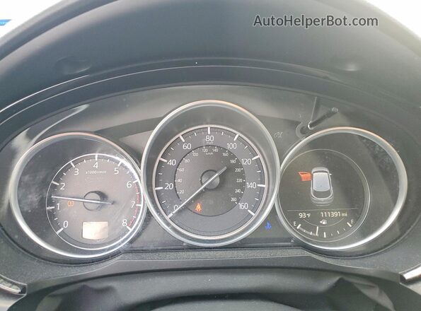 JM3TCACY7J0224547 2018 MAZDA CX-9 White ხელსაწყოთა პანელის ხედი