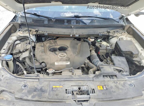 JM3TCACY7J0224547 2018 MAZDA CX-9 White ძრავის განყოფილების ხედი
