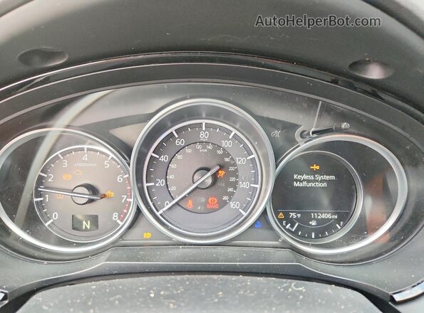 JM3TCACY7J0234026 2018 MAZDA CX-9 Black Instrument cluster view