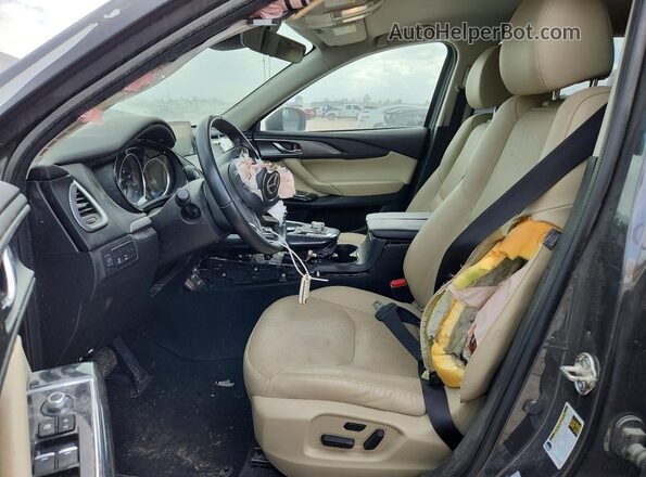 JM3TCACY8K0315747 2019 MAZDA CX-9 Gray წინა სალონის ხედი
