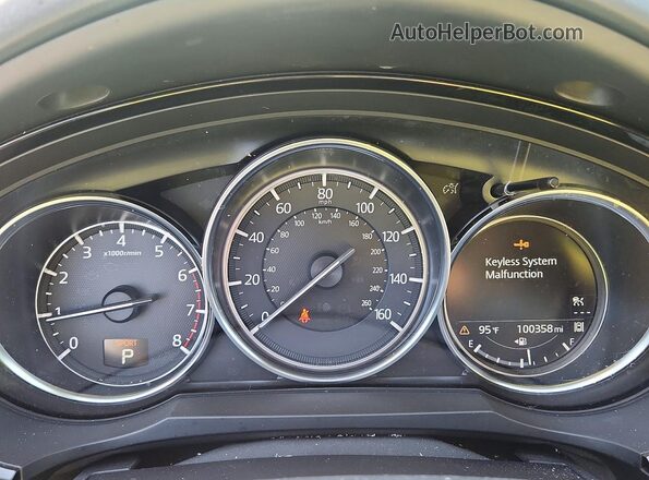 JM3TCACY9J0210228 2018 MAZDA CX-9 Gray Вид щитка приладів
