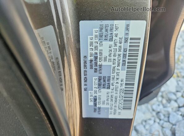 JM3TCACY9J0210228 2018 MAZDA CX-9 Gray Вид наклейки з VIN-кодом