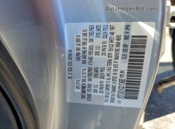 JM3TCADYXG0113496 2016 MAZDA CX-9 Silver Widok naklejki z numerem VIN