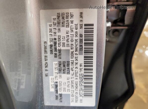 JM3TCBAY8P0648529 2023 MAZDA CX-9 Silver Вид наклейки з VIN-кодом