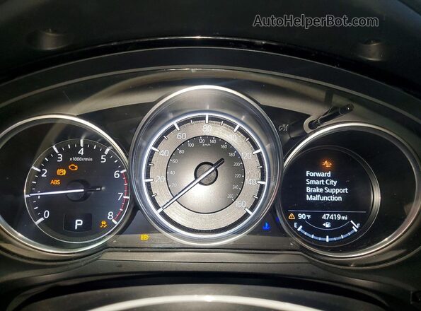 JM3TCBAY8P0653651 2023 MAZDA CX-9 White Instrument cluster view