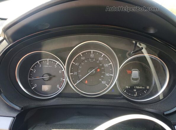 JM3TCBBY0J0229869 2018 MAZDA CX-9 White Instrument cluster view