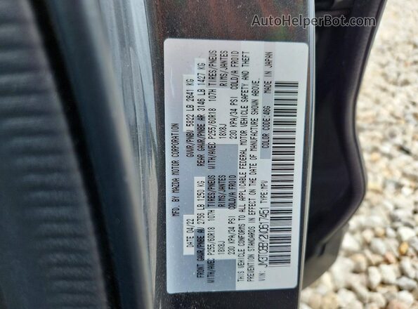 JM3TCBBY2N0617451 2022 MAZDA CX-9 Gray VIN կոդի պիտակի տեսք