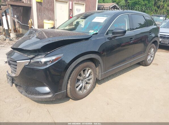 JM3TCBCY0K0302478 2019 MAZDA CX-9 Black წინა მარცხენა ხედი სამი მეოთხედიდან