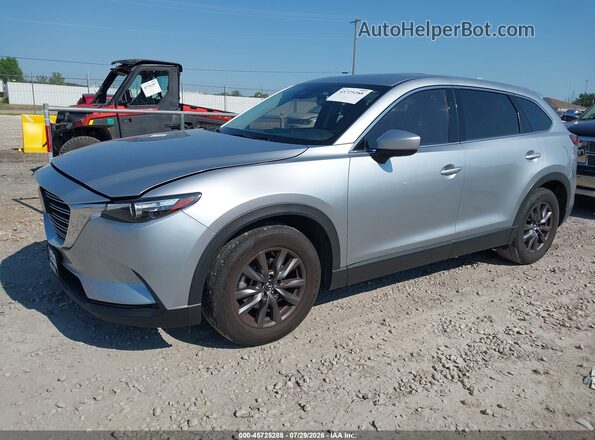 JM3TCBCY0P0658954 2023 MAZDA CX-9 Silver წინა მარცხენა ხედი სამი მეოთხედიდან