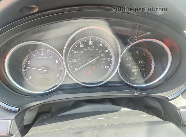 JM3TCBCY4H0133445 2017 MAZDA CX-9 Silver Instrument cluster view