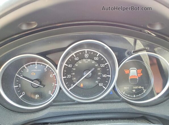 JM3TCBCY7L0415989 2020 MAZDA CX-9 Burgundy ხელსაწყოთა პანელის ხედი