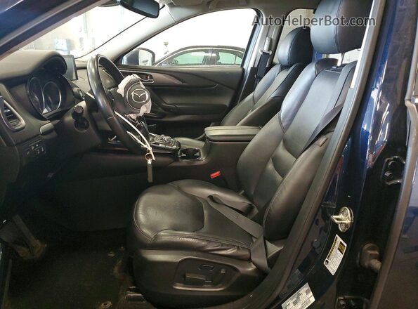 JM3TCBCY9G0118454 2016 MAZDA CX-9 Синий Вид салона спереди