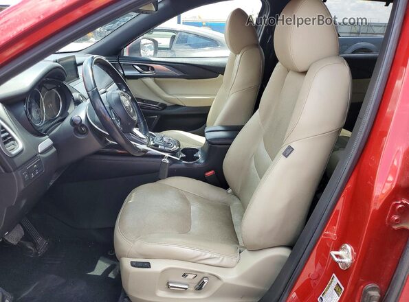 JM3TCBDY0J0212356 2018 MAZDA CX-9 Красный Вид салона спереди